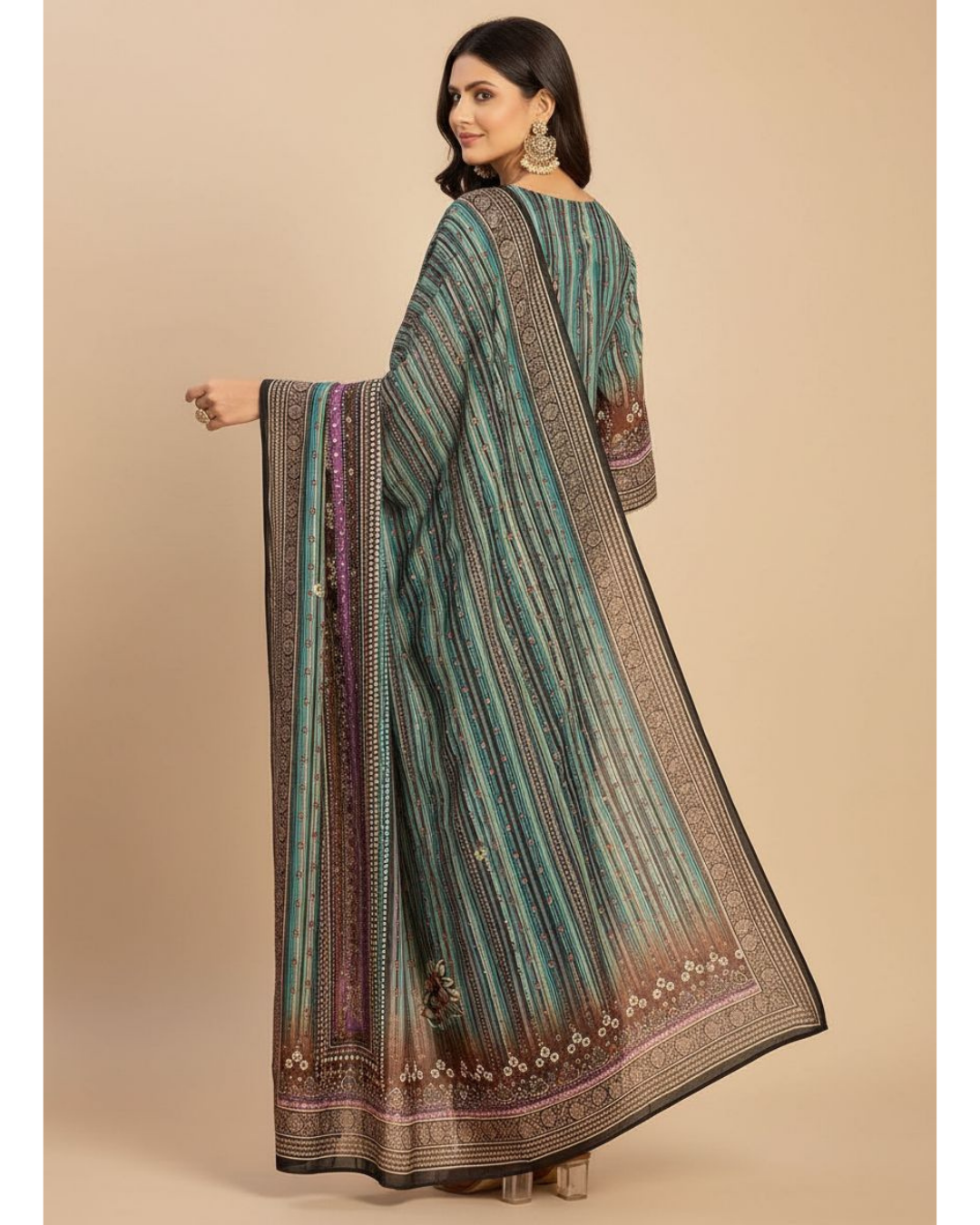 Feroz-e-Naaz (Unstitched) – Saira Cotton Suit | 100% Cotton