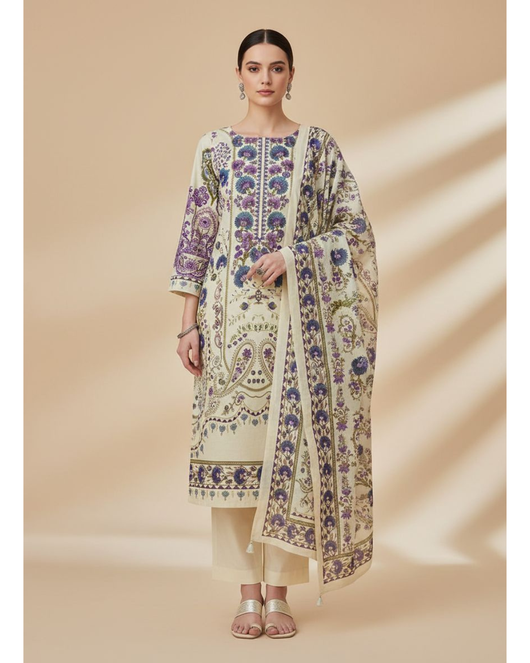 Yaasi Khwaab (unstitched) Saira cloths | cotton suit