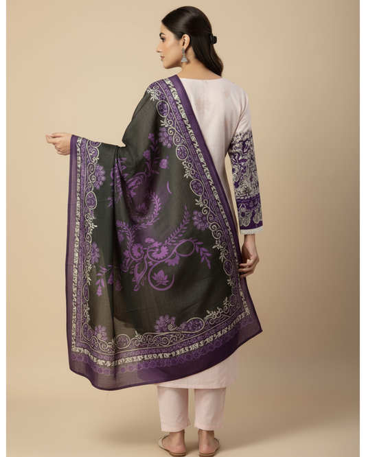 Banatishi-Naaz (Unstitched) – Saira Cotton Suit | 100% Pure Cotton