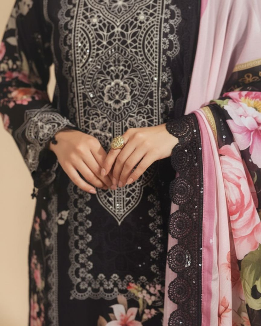 Sher-e-Gul (Unstitched) – Saira Cotton Suit | 100% Cotton